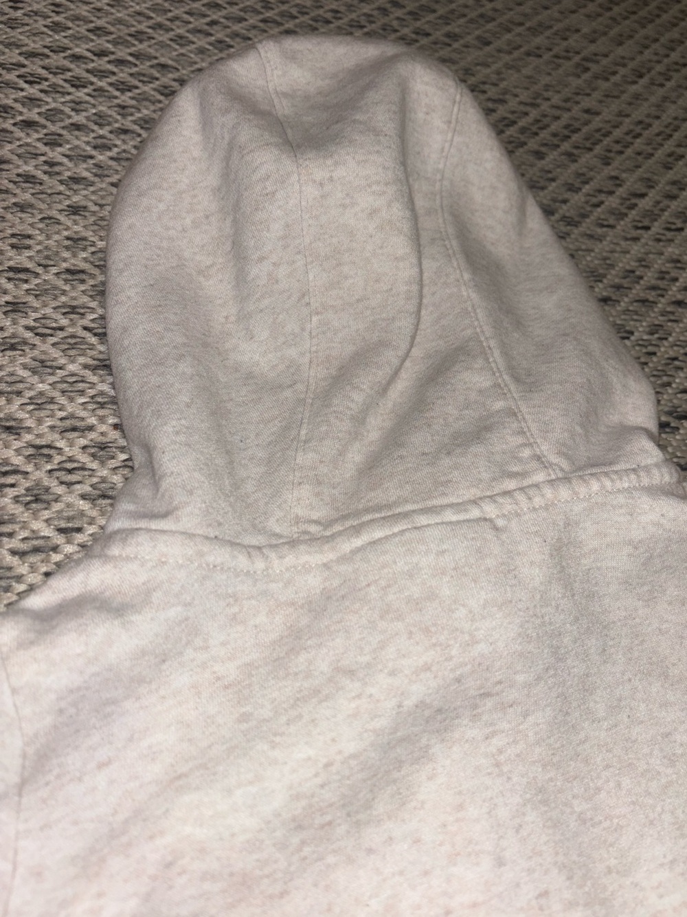 Kids Nike Zip Down Cream Oatmeal Jacket Size M Cotton Rayon Polyester Full Zip - Picture 8 of 8